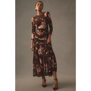 Anthropologie Erin Fetherston Maxine Mesh Maxi Dress